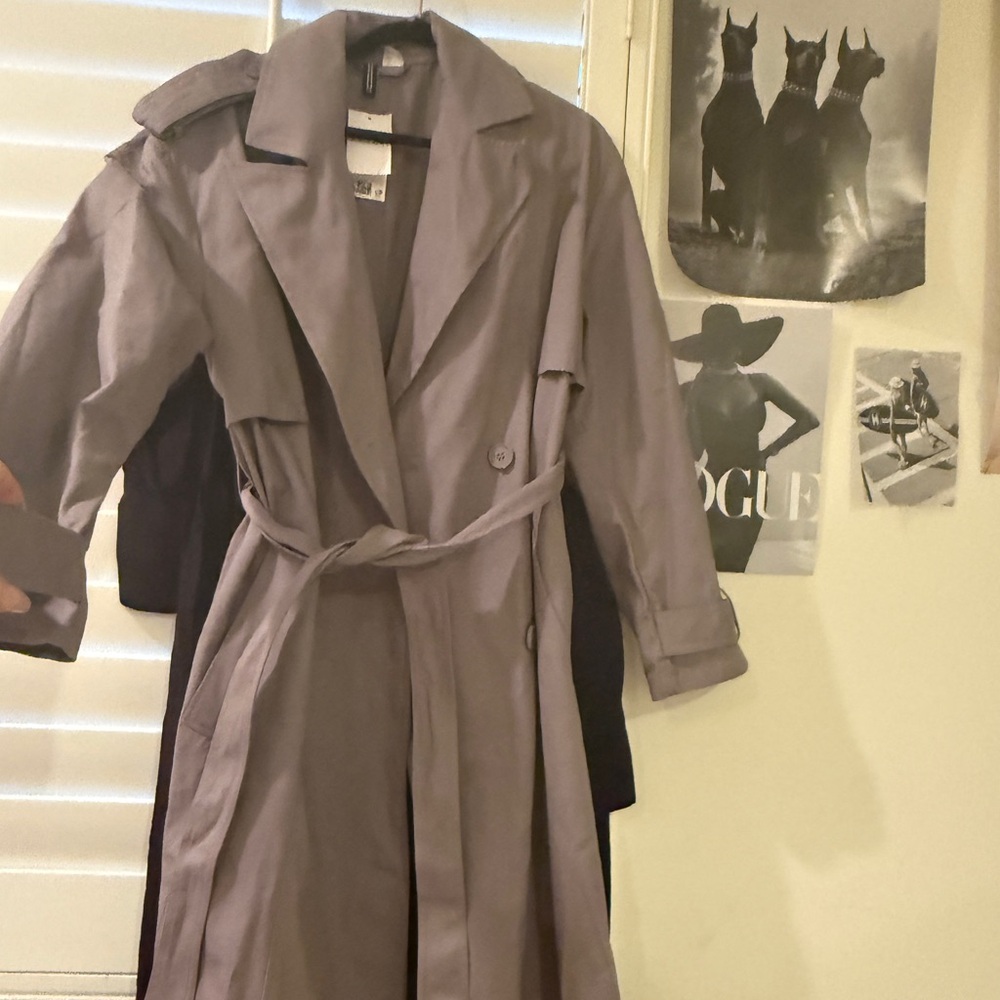 Woman’s H and M trenchcoat